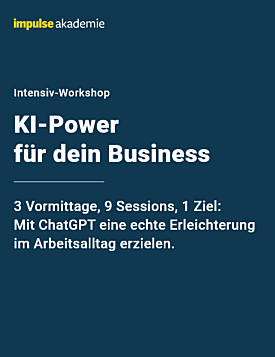 Intensiv-Workshop "KI-Power für dein Business" - Frühjahr 2026