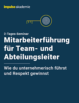 Online-Seminar Mitarbeiterführung für Teamleiter