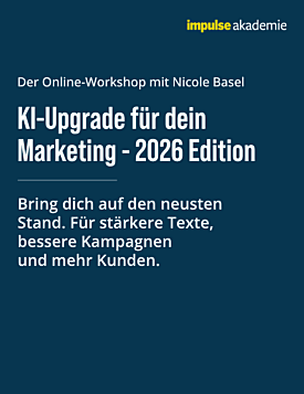 Online-Workshop "KI-Upgrade für dein Marketing - Edition 2026"