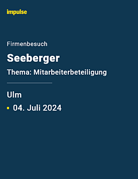 Seeberger in Ulm am Donnerstag, 04. Juli 2024