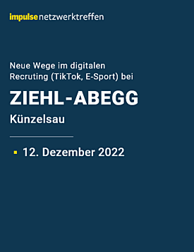 Netzwerktreffen bei ZIEHL-ABEGG am 12. Dezember 2022